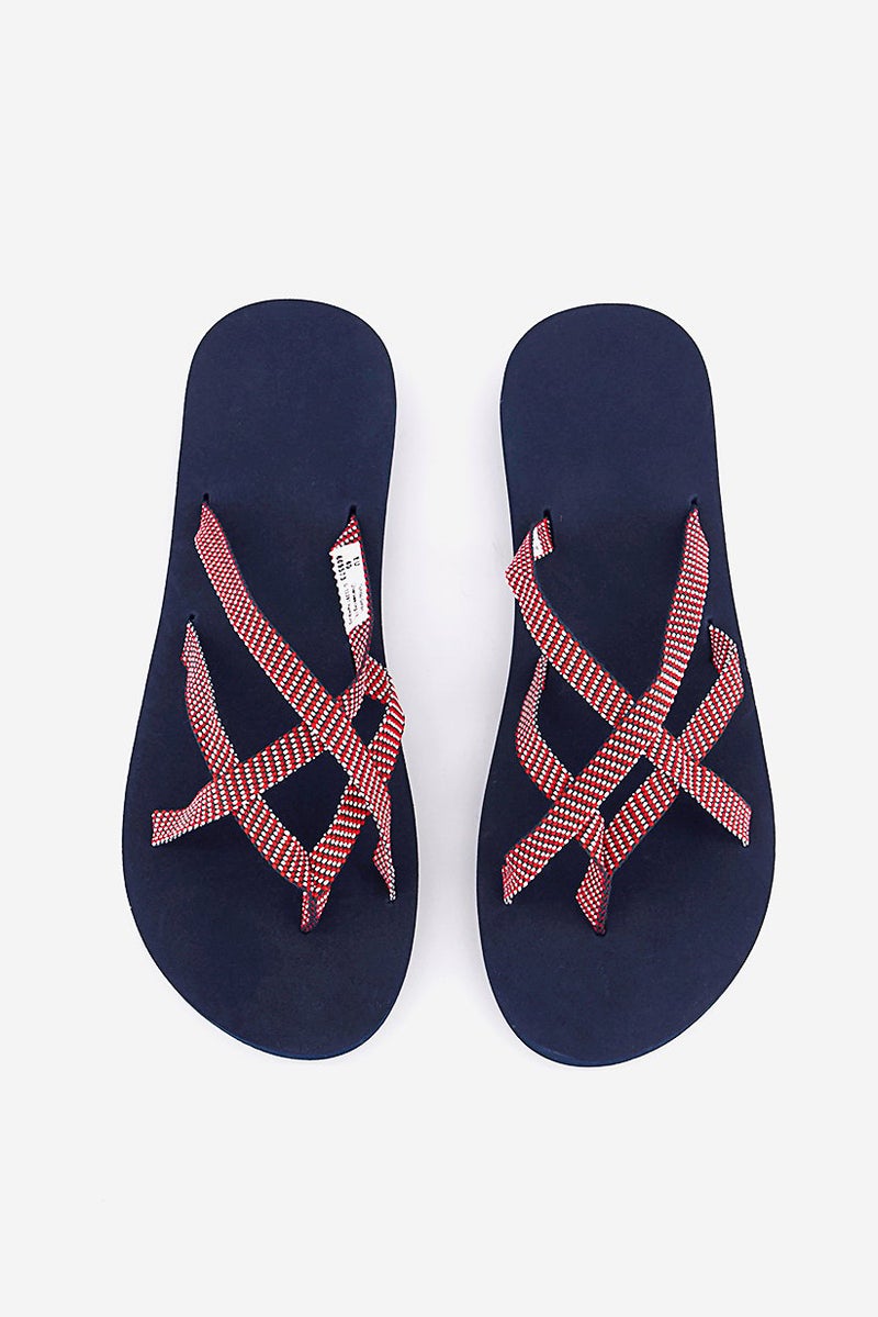 Tchibo Women Plain Slip On Slippers, Navy Blue - Image 4